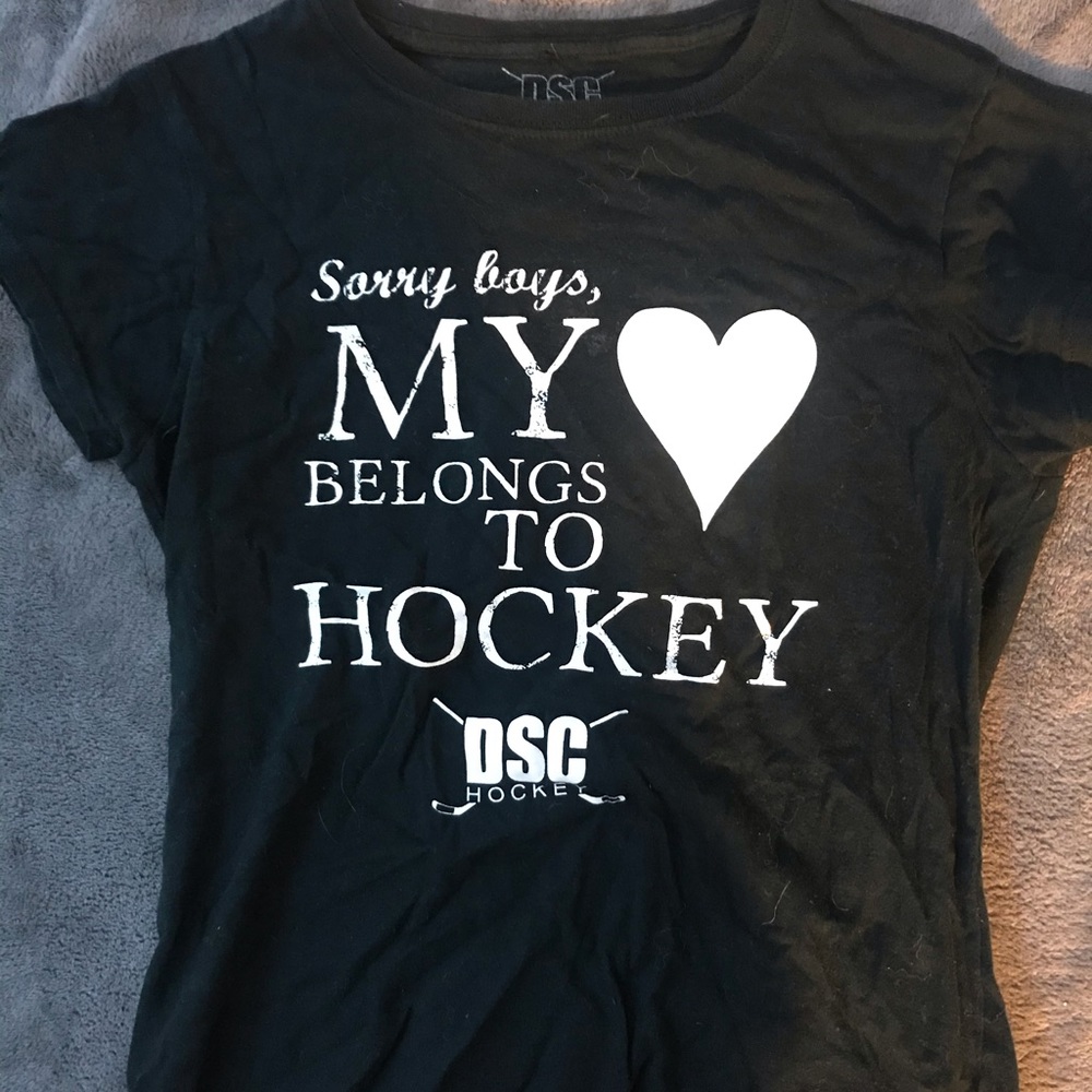girls hockey slogan shirt